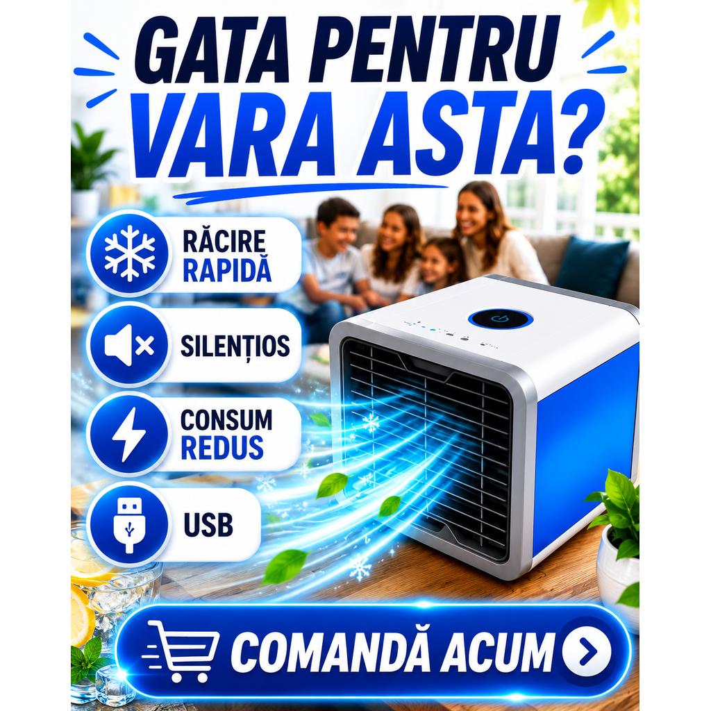 ArcticCube™ Mini Răcitor Personal cu Apă și Gheață