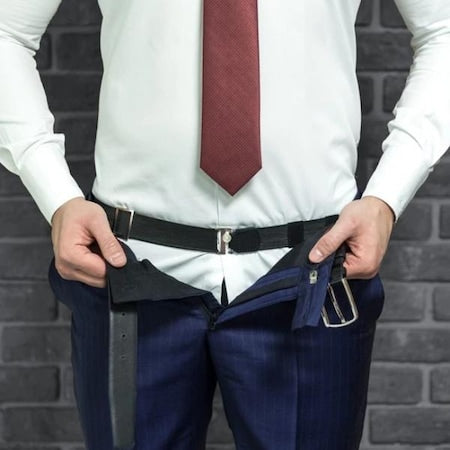 Prindere pentru camasa tip curea, ShirtStay, negru